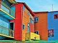 Farebné domčeky v Buenos