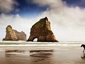 Pláž Wharariki, Nový Zéland