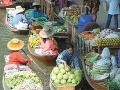 Trhy na rieke Mekong.