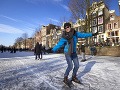 Amsterdam v zime, Holandsko