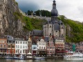 Dinant, rieka Meuse, Belgicko