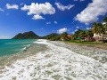 Diamantová pláž na Martiniku.
