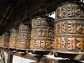 Typické budhistické modlitebné mlynčeky