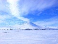 Stratovulkán Mount Erebus na