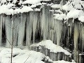 Ľadopád medzi Demänovskou jaskyňou