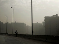 Hmlisté ráno v Káhire