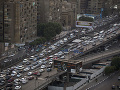 Rušná doprava v Káhire
