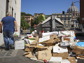 Rím je zasypaný odpadkami
