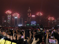 Ohňostroj v Hongkongu za