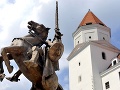 Jazdecká socha Svätopluka na