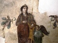 Freska zobrazujúca Venuľu a