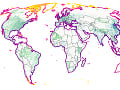 Mapa zobrazuje znečistenie mora