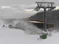 Zasnežovanie v lyžiarskom stredisku