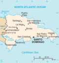 Mapa - Dominikánska republika