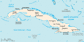 Mapa Kuby