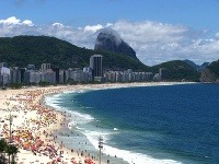 pláž Copacabana, Rio de Janeiro, Brazília