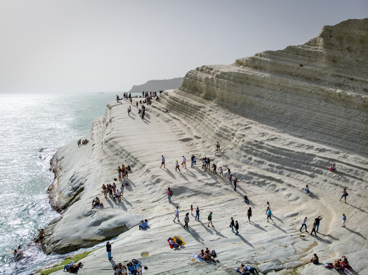 Scala dei Turchi neďaleko Agrigenta