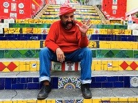 Slávne schody umelca Selaróna, Rio de Janeiro, Brazília