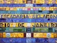Slávne schody umelca Selaróna, Rio de Janeiro, Brazília