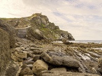 Pláže pri mestečku Zumaia, Španielsko