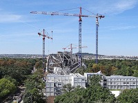 Nadácia Louisa Vuittona vo výstavbe, Paríž, Francúzsko