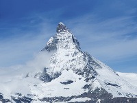 Lyžovačka na Cervine (výhľad na Matternhorn), Taliansko