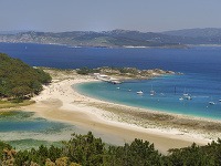 Islas Cies, Vigo, Galícia, Španielsko 