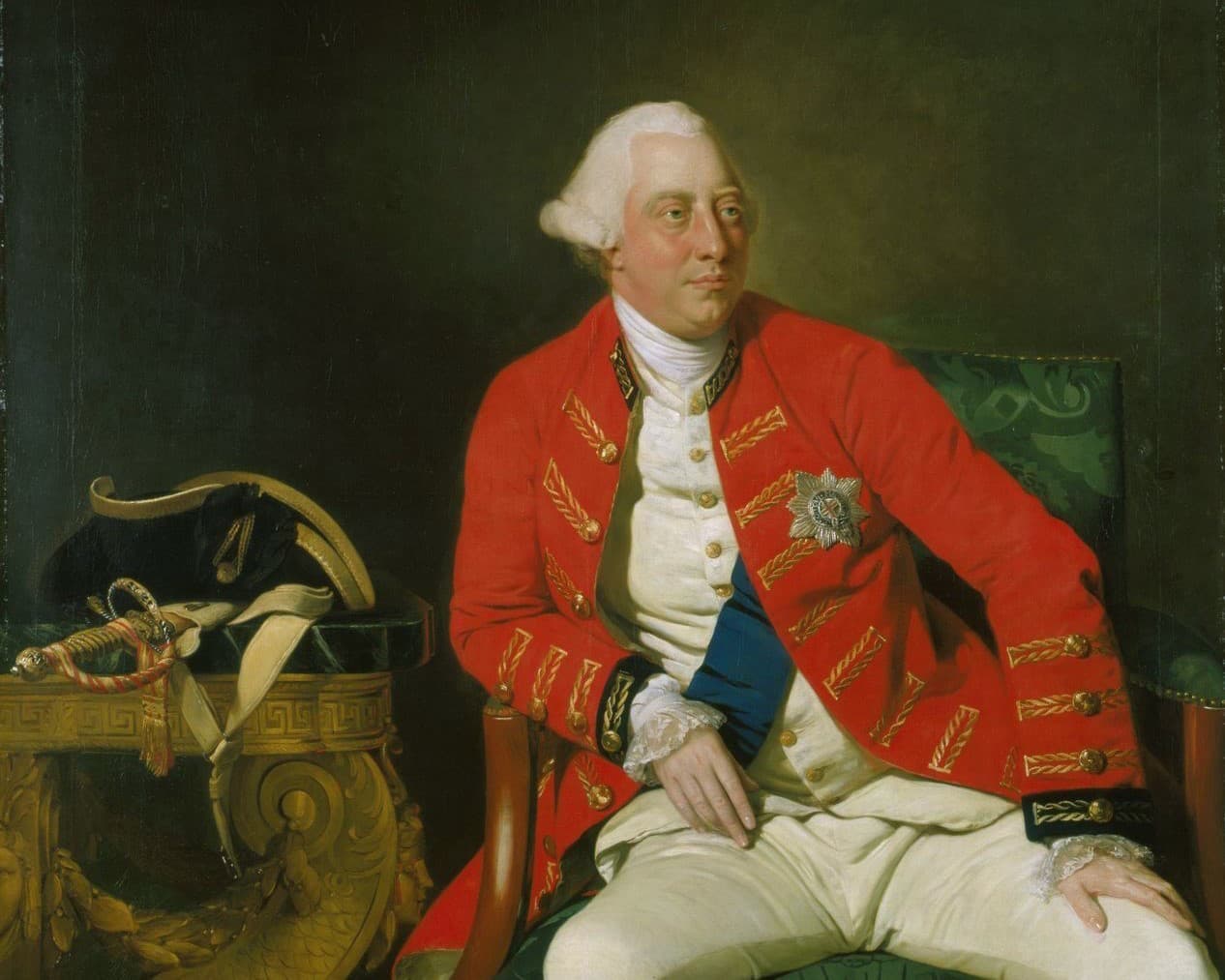 Kráľ Juraj III. na portréte z roku 1771