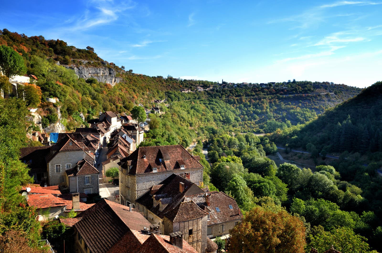 Francúzske skalné mesto Rocamadour: