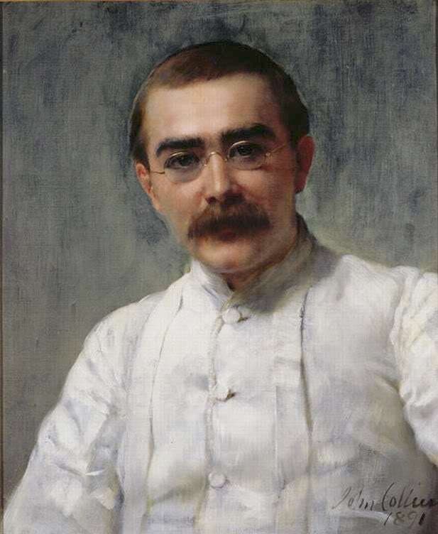 Portrét Rudyarda Kiplinga z roku 1891