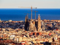 Výhľad na panorámu Barcelony Výhľad na panorámu Barcelony