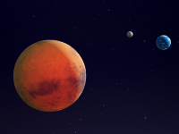 Mars, Zem a Mesiac. © Thinkstock