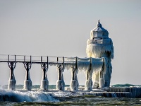 Maják St. Joseph, Michiganské jazero, USA