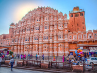 Palác Hawa Mahal v Palác Hawa Mahal v