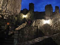 Nočný hrad Strečno Nočný hrad Strečno