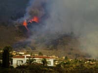 Erupcia sopky La Cumbre Erupcia sopky La Cumbre