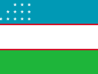 vlajka Uzbekistanu