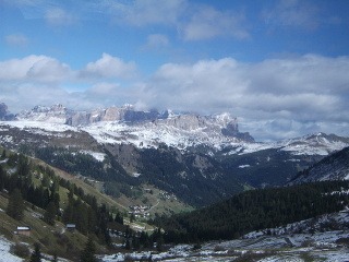 Passo Pordoi, Dolomity, Taliansko
