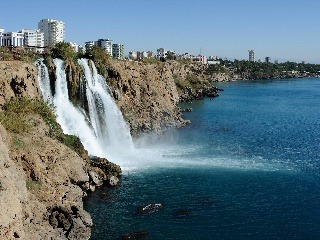 Dolné vodopády Düden, Antalya,