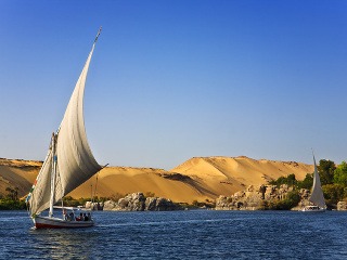 Plachetnica na Níle, Egypt