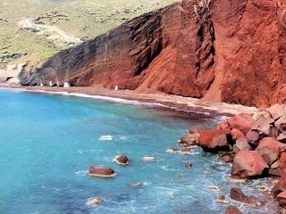 Červená pláž, Santorini
