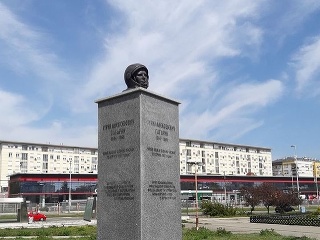 Gagarinova socha v Belehrade