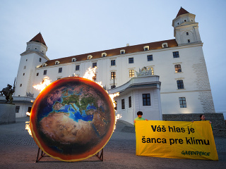 Členovia organizácie Greenpeace Slovensko