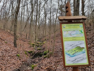 Polosuchá dolina, typický krasový