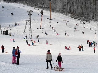 Sánkovanie v lyžiarskom stredisku