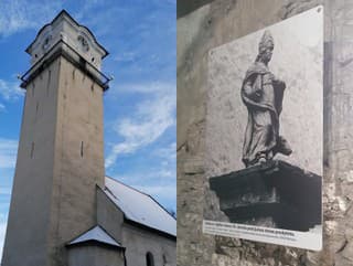 V podkroví Kostola sv.