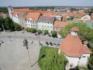 Snímka z veže Farského