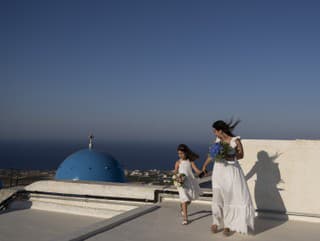 OBRAZOM z ostrova Santorini: