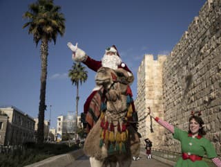 Santa Claus v Jeruzaleme