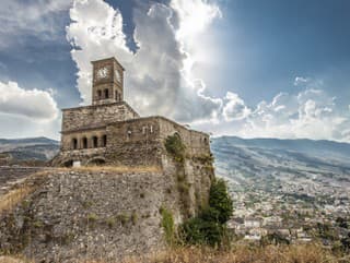 Citadela v mestečku Gjirokastër
